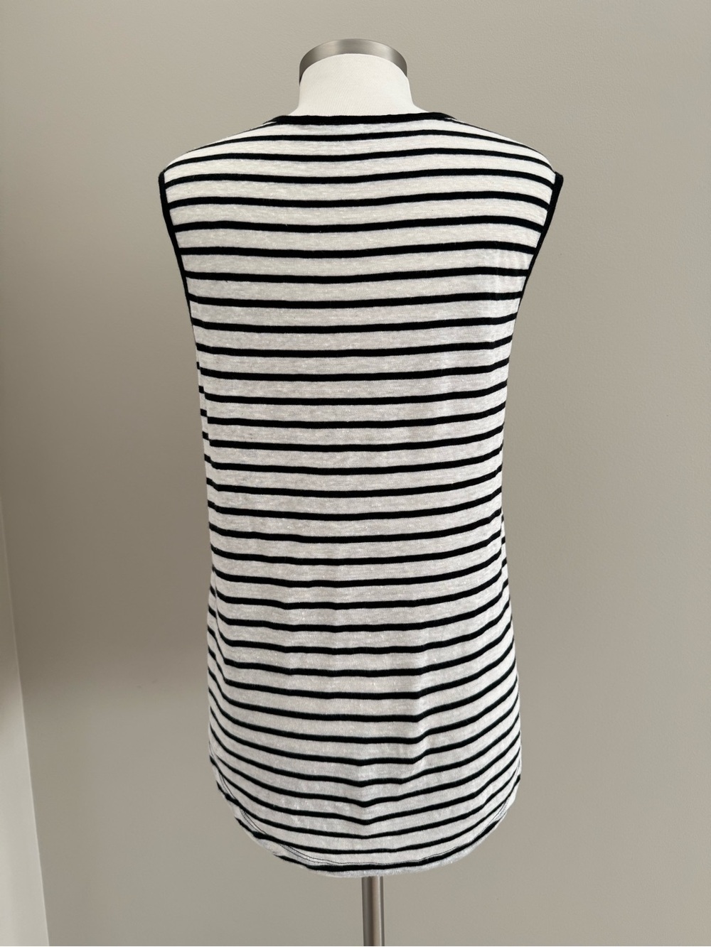 BANANA REPUBLIC Slubbed Cotton Striped Tank Top - Picture 9 of 10